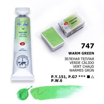 White Nights Watercolor Tüp Sulu Boya 10ml 747 Warm Green