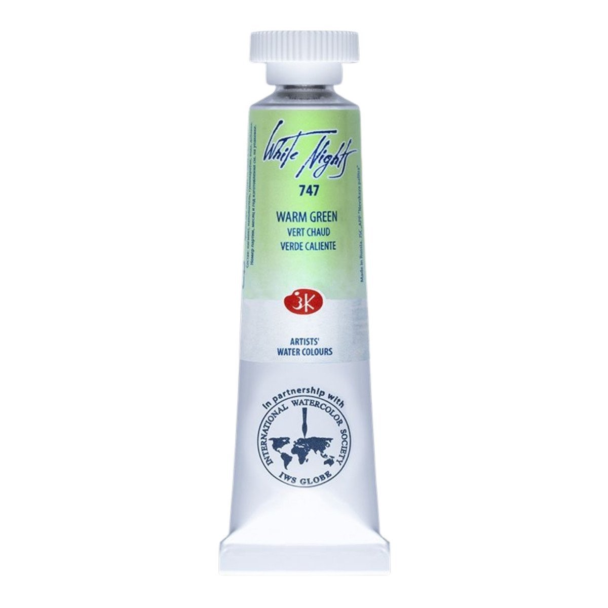 White Nights Watercolor Tüp Sulu Boya 10ml 747 Warm Green