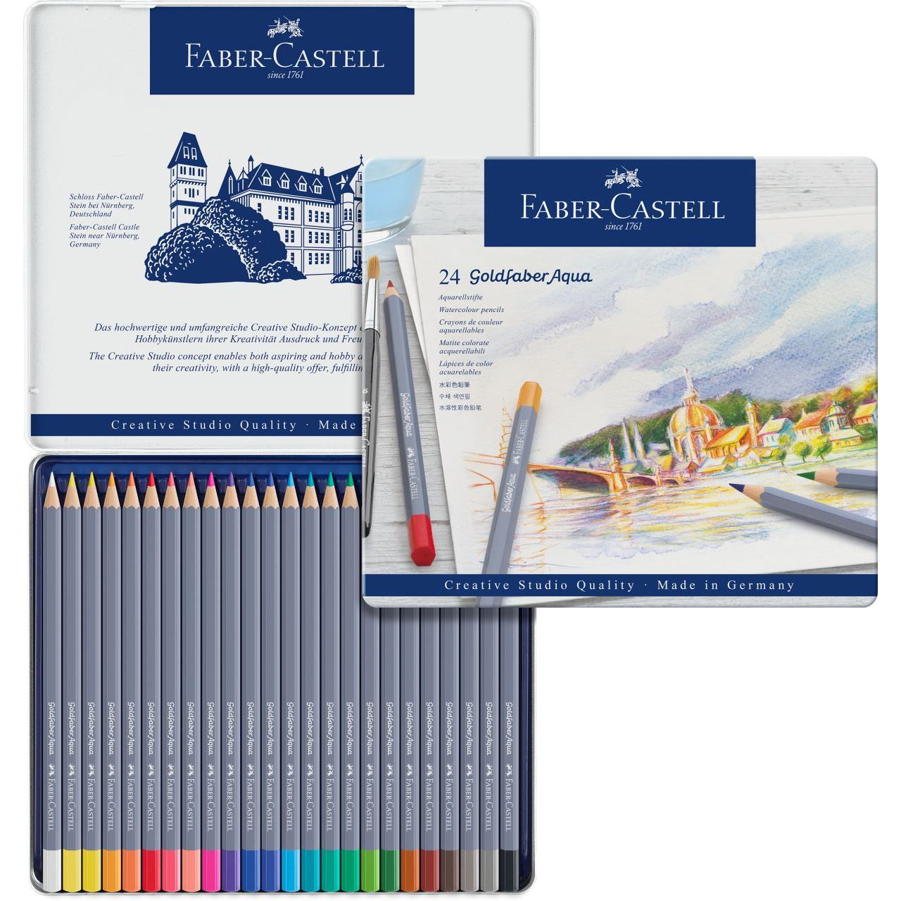 Faber Castell Creative Studio Goldfaber Aquarell Boya Kalemi 24 Renk
