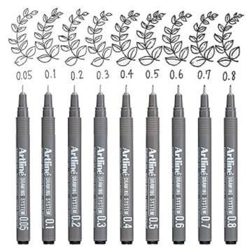 Artline Drawing System Teknik Çizim Kalemi 0.2 Siyah
