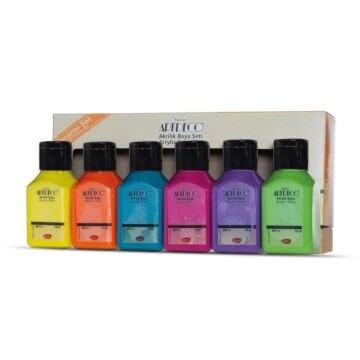 Artdeco Akrilik Boya 6x75ml Macaron Renkler