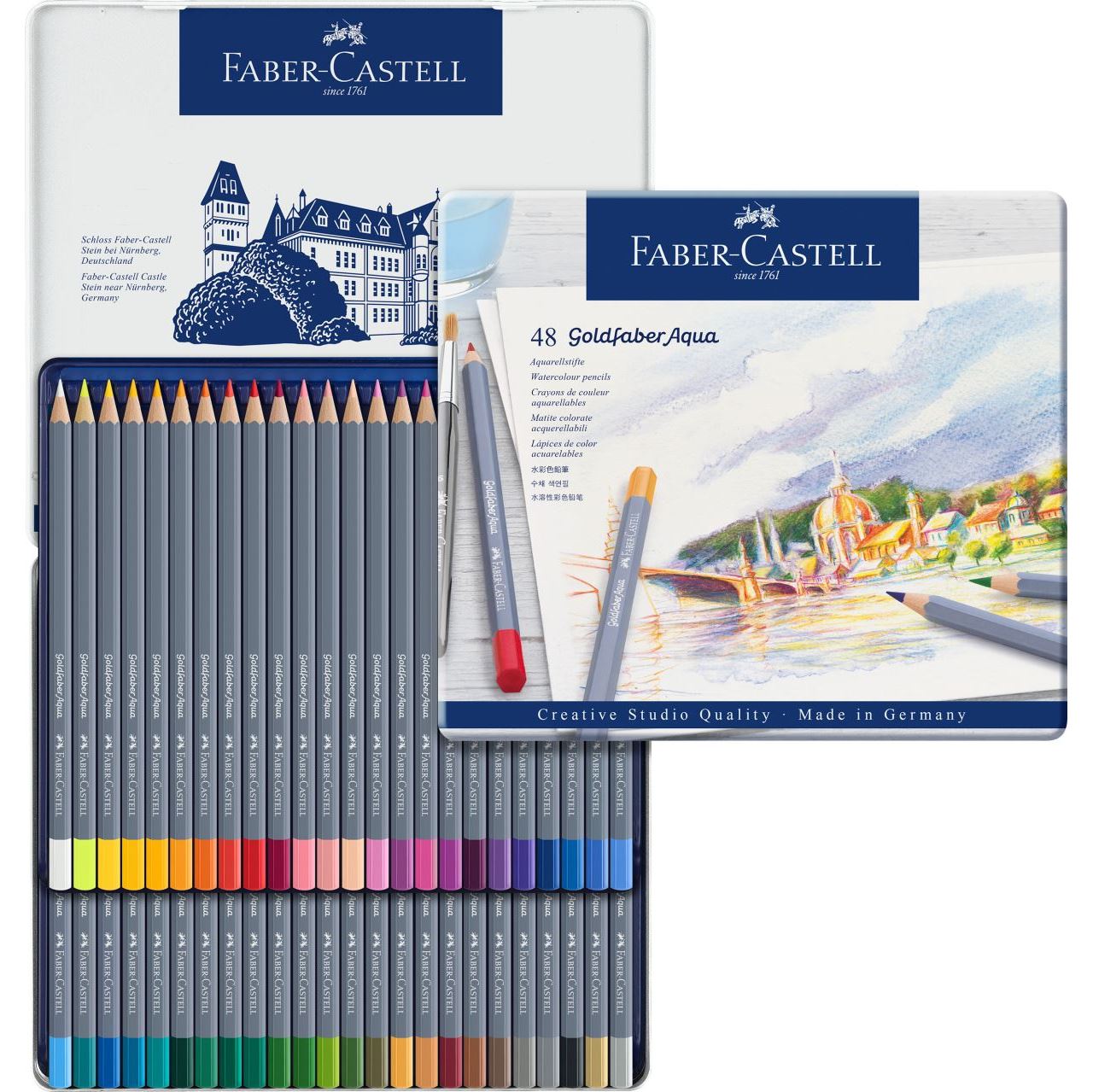 Faber Castell Creative Studio Goldfaber Aquarell Boya Kalemi 48 Renk