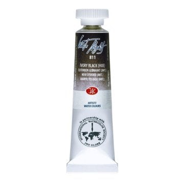 White Nights Watercolor Tüp Sulu Boya 10ml 811 Ivory Black Hue