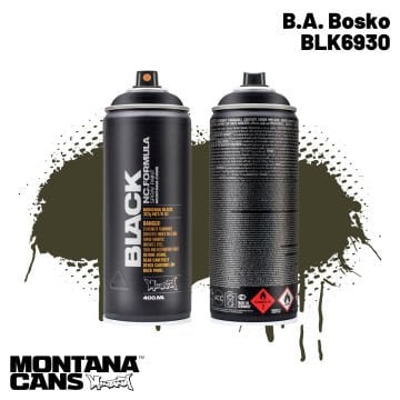 Montana Black Sprey Boya 400ml BLK6930 B.A. Bosko