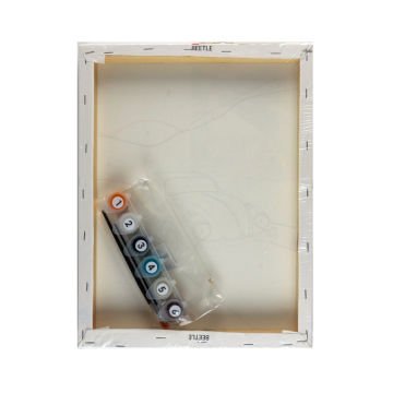 miArt Sayılarla Boyama Seti - Numaralı Tuval 30x40cm 01 Beetle