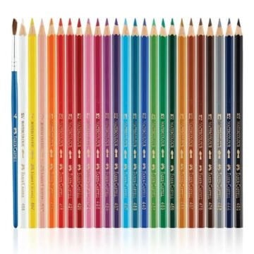 Faber Castell Karton Kutu Aquarel Boya Kalemi 24 Renk