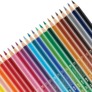 Faber Castell Karton Kutu Aquarel Boya Kalemi 24 Renk