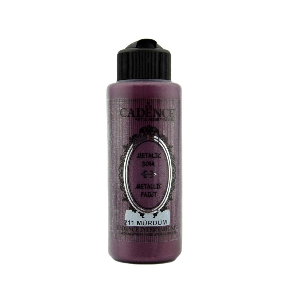 Cadence Metalik Boya 120ml 211 Mürdüm