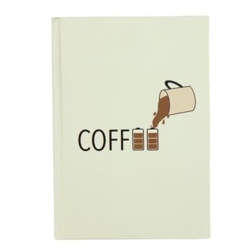 Yıldız Sert Kapak 14x20cm 80yp Duygulu Defter Çizgili Coffee