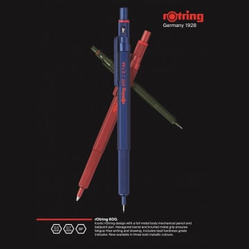 Rotring 600 Tükenmez Kalem Mavi