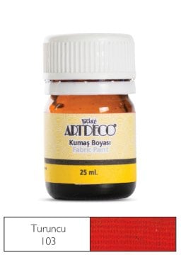 Artdeco Kumaş Boyası 25ml 10 A-103 Turuncu Orange