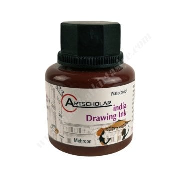 Artscholar Waterproof India Ink Çini Mürekkebi 35ml Mehroon