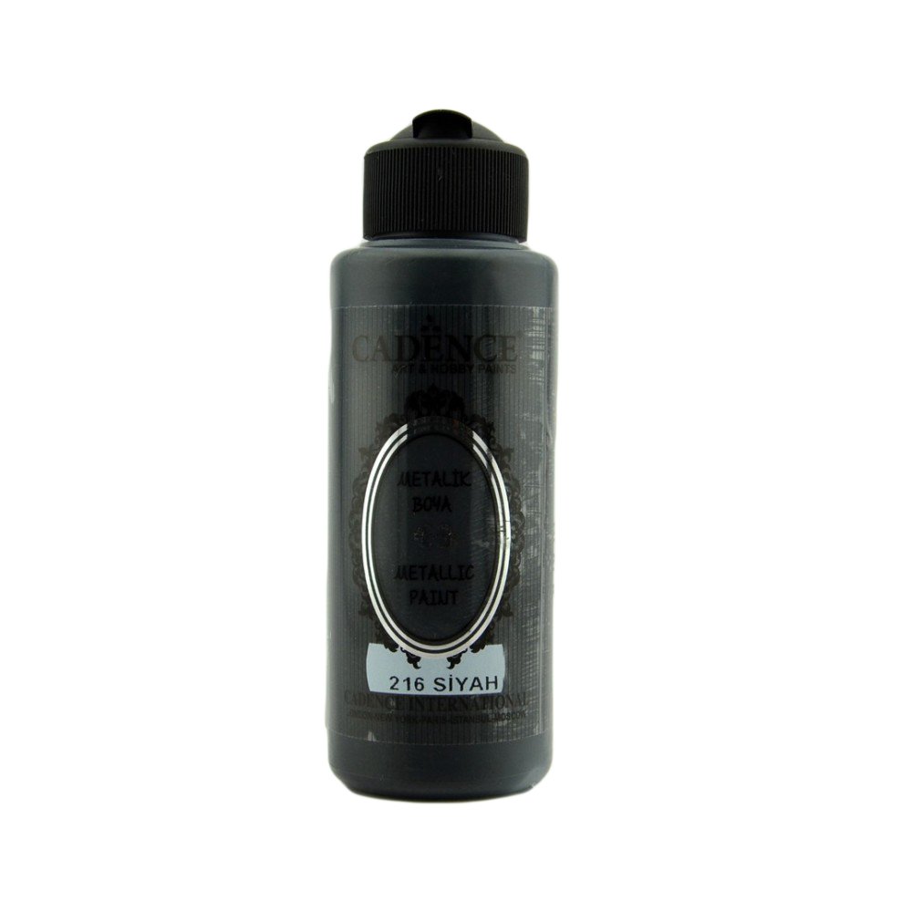 Cadence Metalik Boya 120ml 216 Siyah