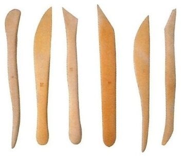 Lutart Ebeşuar Seti Çift Taraflı Ahşap 15cm 6lı