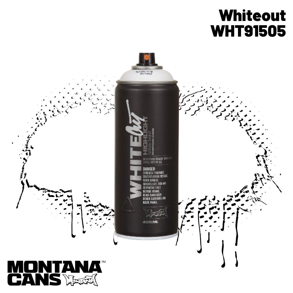 Montana Black Sprey Boya 400ml BLK91505 Whiteout