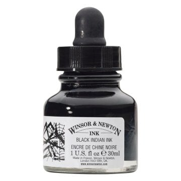 Winsor Newton İnk Çini Çizim Mürekkebi 30ml Siyah