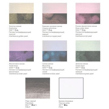 St Petersburg White Nights Shimmering  Collection Sulu Boya Tablet Seti 8x2.5ml Spring