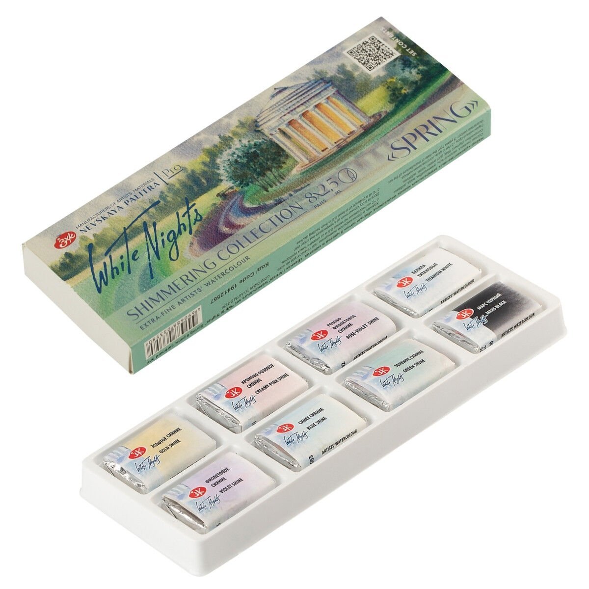 St Petersburg White Nights Shimmering  Collection Sulu Boya Tablet Seti 8x2.5ml Spring