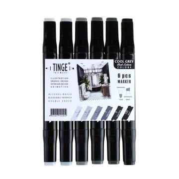Tinge Marker 6lı Cool Grey