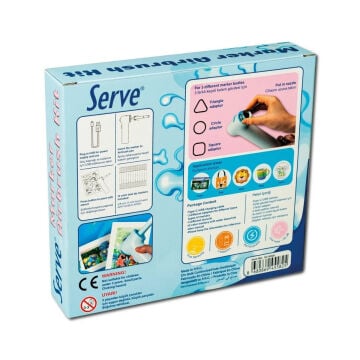 Serve Marker Airbrush Kiti 12 Renk