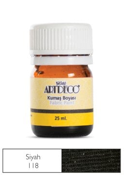 Artdeco Kumaş Boyası 25ml 10 A-118 Siyah Black