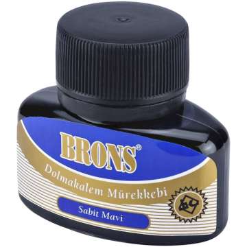Brons Dolma Kalem Mürekkebi 35cc Mavi
