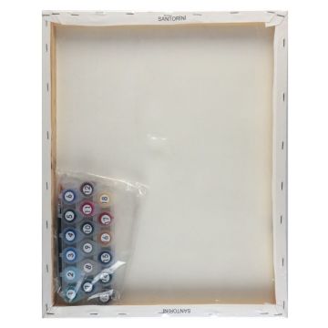 miArt Sayılarla Boyama Seti - Numaralı Tuval 40x50cm 08 Santorini