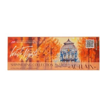 St Petersburg White Nights Shimmer King Collection Sulu Boya Tablet Seti 8x2.5ml Autumn