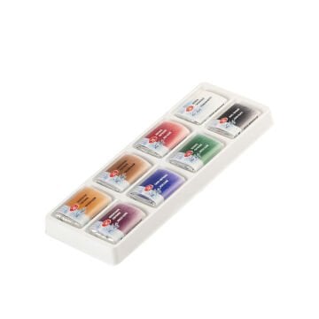 St Petersburg White Nights Shimmer King Collection Sulu Boya Tablet Seti 8x2.5ml Autumn