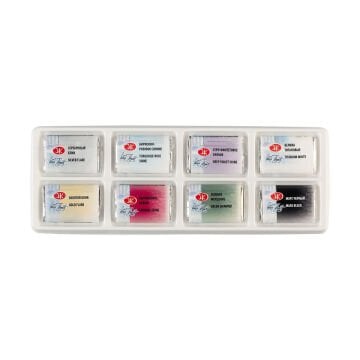 St Petersburg White Nights Shimmer King Collection Sulu Boya Tablet Seti 8x2.5ml Winter