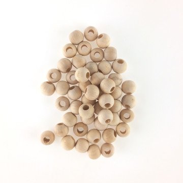 Jordania Ahşap Boncuk Natural Mat Yuvarlak 12mm 50li