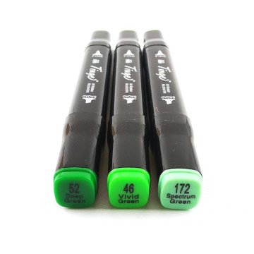 Tinge Marker 3lü Green Set