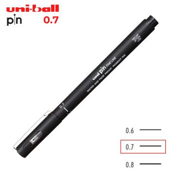 Uni Pin 200 Teknik Çizim Kalemi Siyah 0.7mm