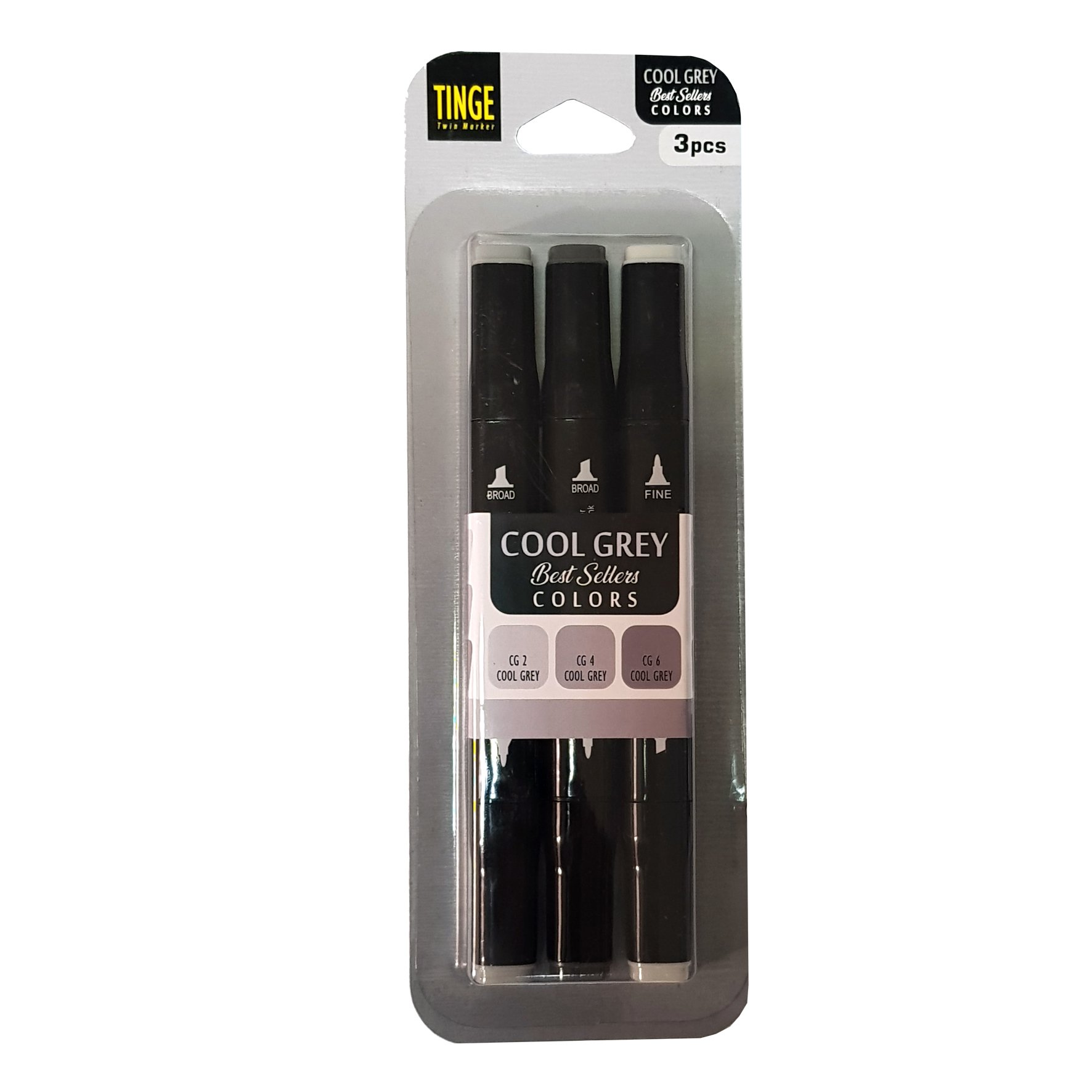 Tinge Marker 3'lü Cool Grey Set