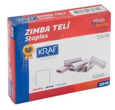 b 15% 1本 Kraf Zımba Teli 23/15 1000li - 45,00 TL | Hakikat Kırtasiye