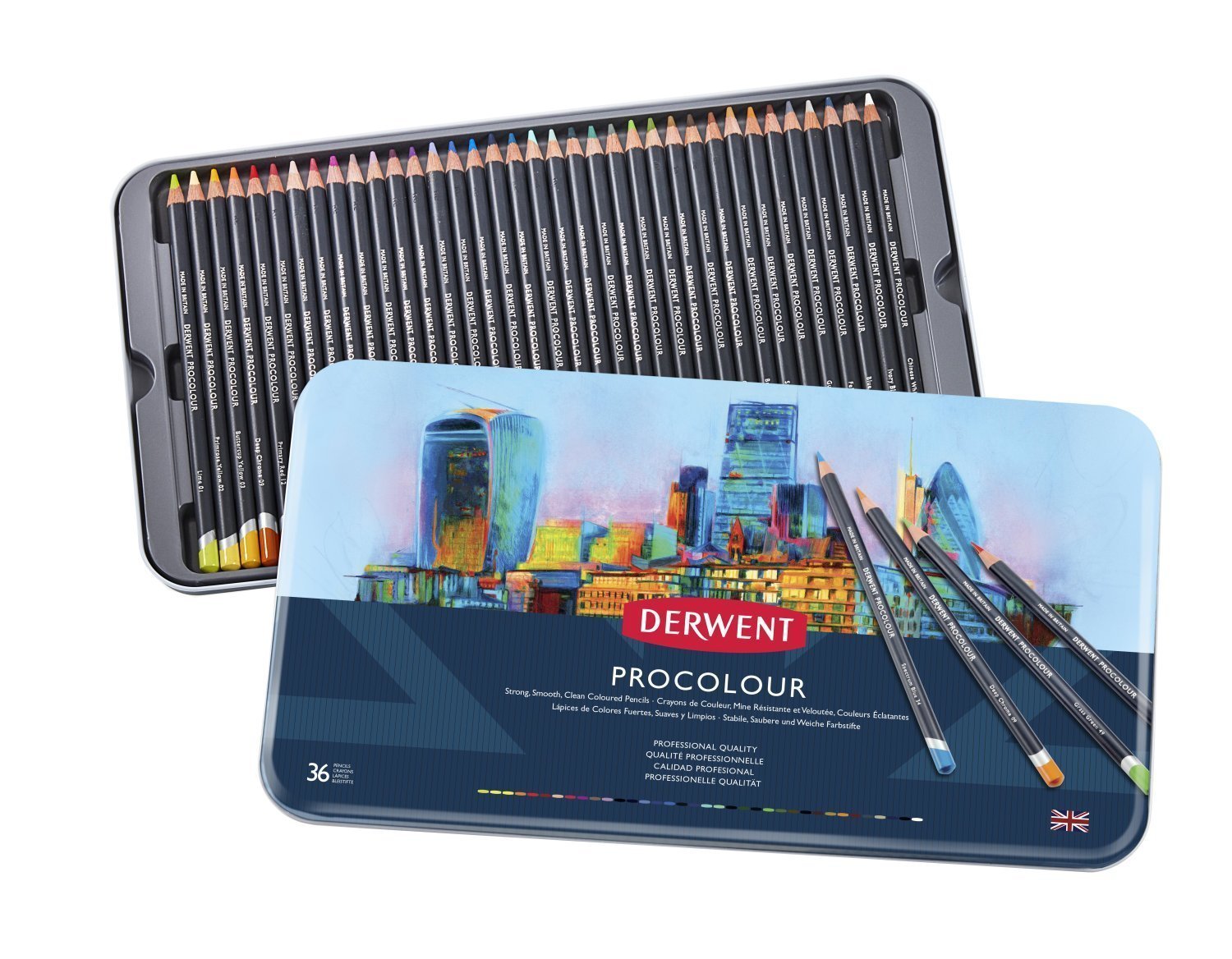 Derwent Procolour Kuru Boya Kalemi 36 Renk