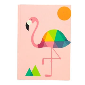 Yıldız Sert Kapak 14x20cm 80yp Duygulu Defter Çizgili Flamingo