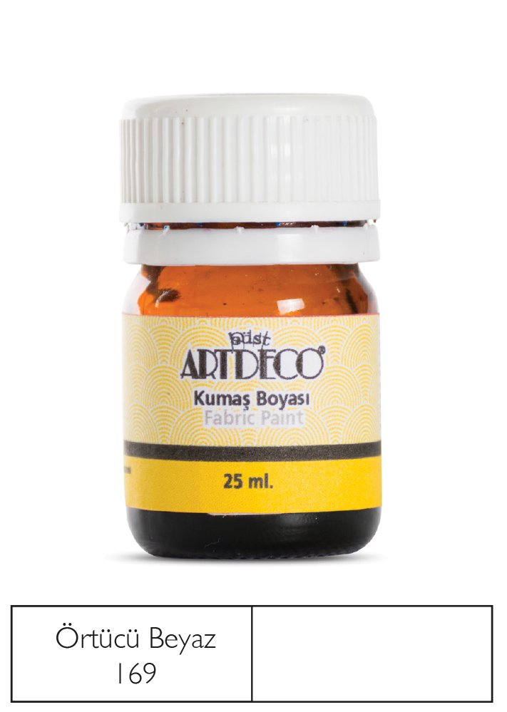 Artdeco Kumaş Boyası 25ml 10 A-169 Örtücü Beyaz Dark White