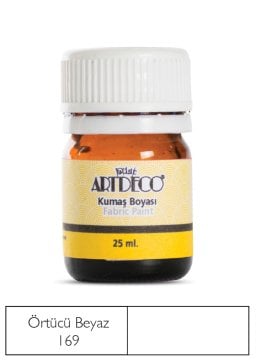 Artdeco Kumaş Boyası 25ml 10 A-169 Örtücü Beyaz Dark White