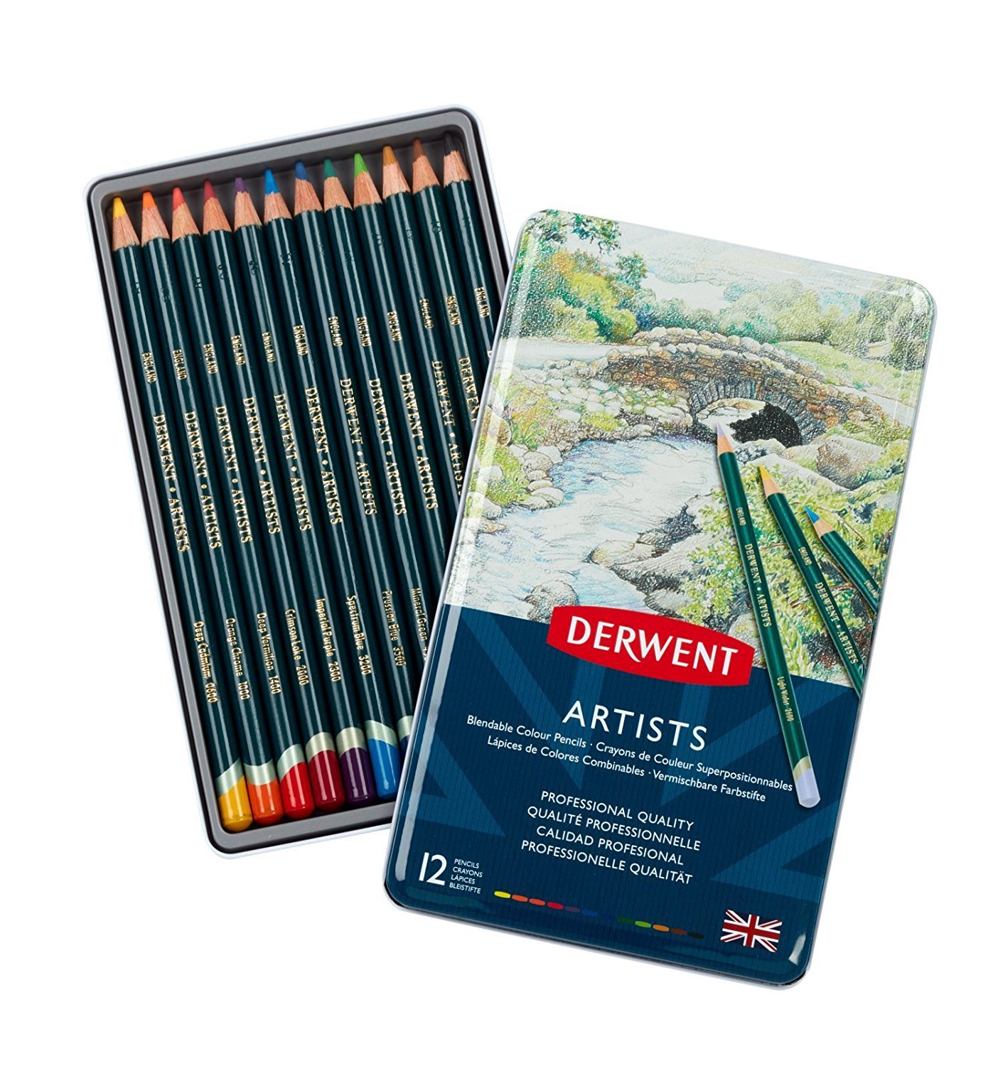 Derwent Artists Kuru Boya Kalemi 12 Renk