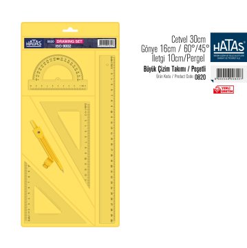 Hatas Çizim Takımı Poşetli 0820
