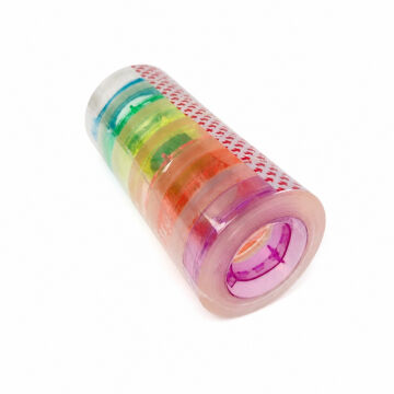 Pin Kristal Renkli Bant 19mmx33m 6lı