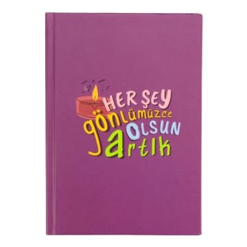 Yıldız Sert Kapak 14x20cm 80yp Duygulu Defter Çizgili Her Şey