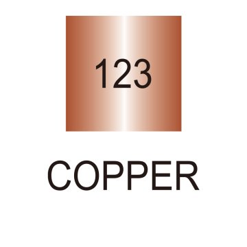 Zig Kaligrafi Kalemi MS-8400 Çift Taraflı Düz Kesik 2.0-3.5mm 123 Metalik Bakır (Copper)