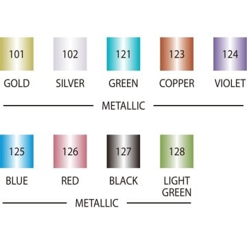 Zig Kaligrafi Kalemi MS-8400 Çift Taraflı Düz Kesik 2.0-3.5mm 123 Metalik Bakır (Copper)