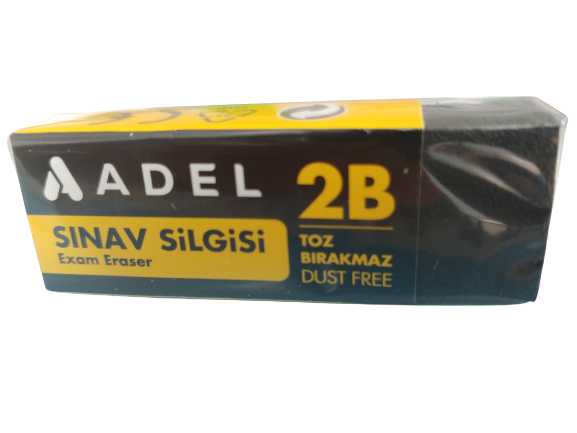 Adel Sınav Silgisi Siyah 2B Toz Bırakmaz Orta Boy