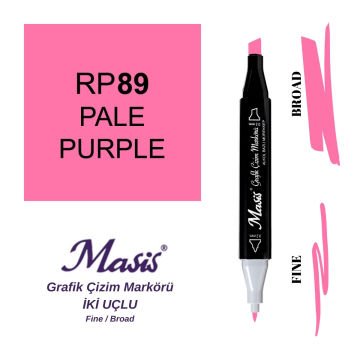 Masis Twin Çift Uçlu Marker Kalemi 89 Pale Purple