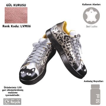 Cadence Leather Vogue Deri Boyasi Metalik 50ml LVM-06 Gül Kurusu