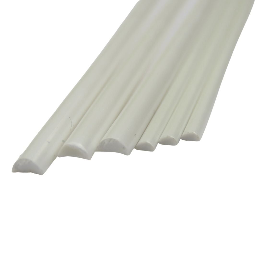 Art Elegant Plastik D Yarım Daire Çıta İçi Dolu 4mm 50cm 10lu