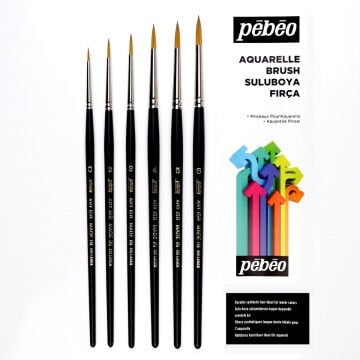 Pebeo İmitation Sable Samur Sulu Boya Fırçası Kısa Sap No: 4